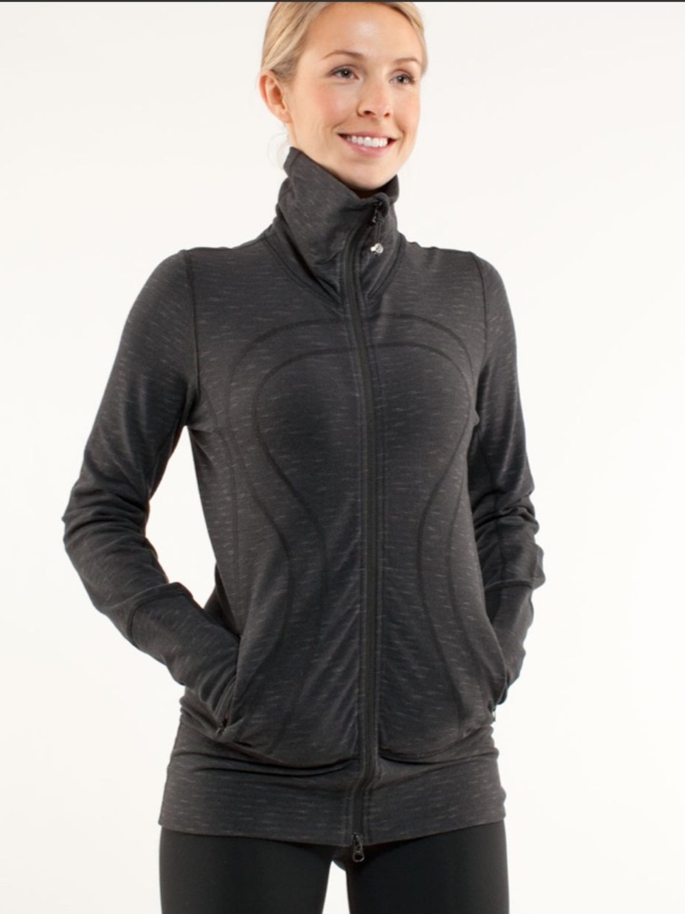 lululemon In Stride Jacket *Pique in Black Pique